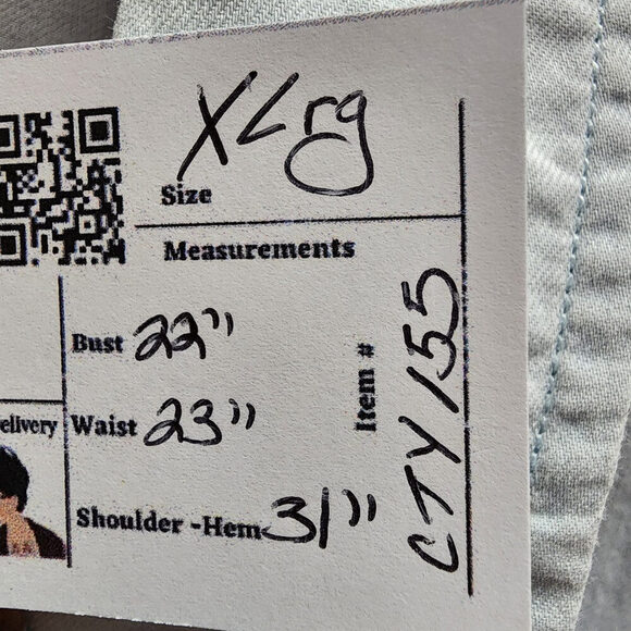 Light Blue Button Down Shirt for Women - Picture 10 of 10